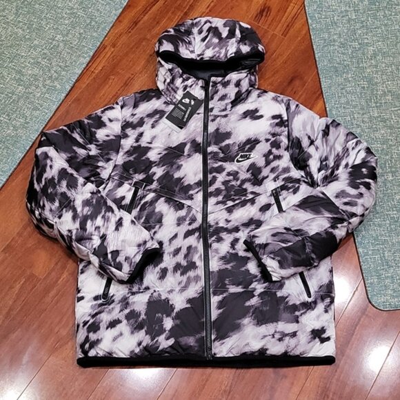 NWT Men's Nike DOWN HOODED JACKET - Picture 4 of 13